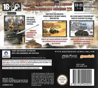 Brothers in Arms DS - Box - Back Image