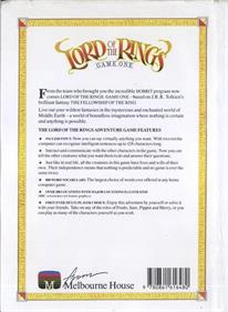 The Fellowship of the Ring - Box - Back Image