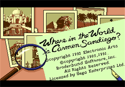 Where in the World is Carmen Sandiego? - Screenshot - Game Title Image