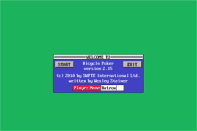 Bicycle Poker - Screenshot - Game Title Image