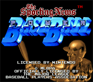 The Sporting News Baseball - Screenshot - Game Title Image