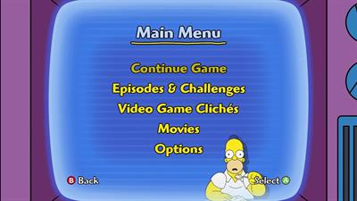 The Simpsons Game - Screenshot - Game Select Image