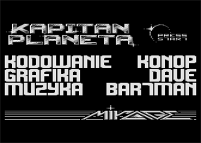 Kapitan Planeta - Screenshot - Game Title Image