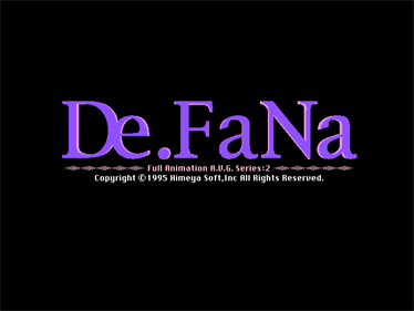 De. FaNa - Screenshot - Game Title Image