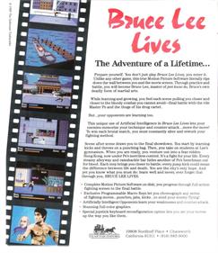 Bruce Lee Lives - Box - Back Image