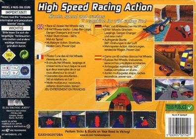 Hot Wheels: Turbo Racing - Box - Back Image