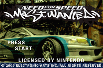 Need for Speed: Most Wanted - Screenshot - Game Title Image