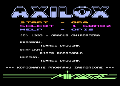 Axilox - Screenshot - Game Select Image