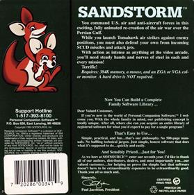 Sandstorm - Box - Back Image