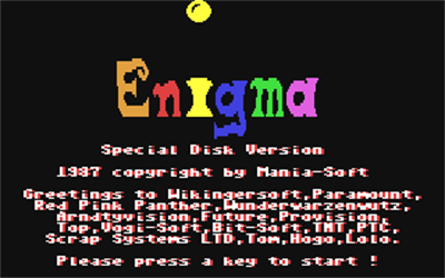 Enigma (Mania-Soft) - Screenshot - Game Title Image