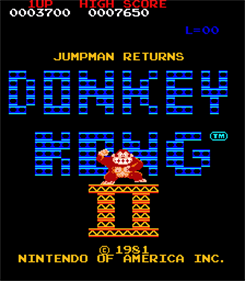 Donkey Kong II: Jumpman Returns - Screenshot - Game Title Image