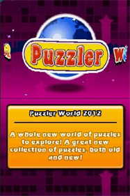 Puzzler World 2012 - Screenshot - Game Title Image
