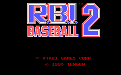 R.B.I. Baseball Two - Screenshot - Game Title Image