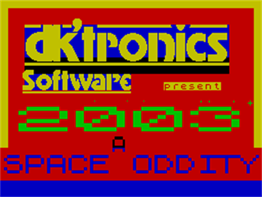 2003: A Space Oddity - Screenshot - Game Title Image