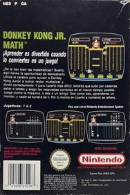 Donkey Kong Jr. Math - Box - Back Image