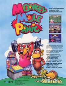 Monkey Mole Panic - Advertisement Flyer - Front Image