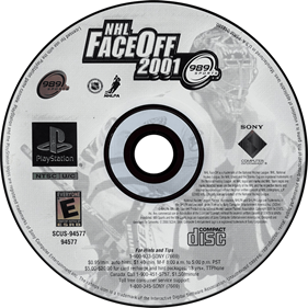 NHL FaceOff 2001 - Disc Image