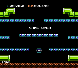 Mario Bros. - Screenshot - Game Over Image