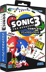 Sonic & Knuckles / Sonic the Hedgehog 3 - Box - 3D Image