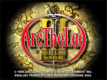 Arc the Lad III - Screenshot - Game Title Image