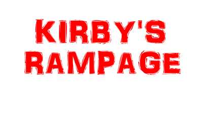 Kirby's Rampage - Clear Logo Image