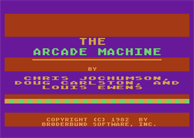 The Arcade Machine - Screenshot - Game Title Image