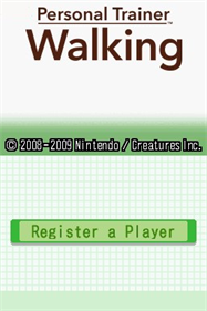 Personal Trainer: Walking - Screenshot - Game Title