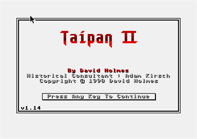 Taipan II - Screenshot - Game Title Image