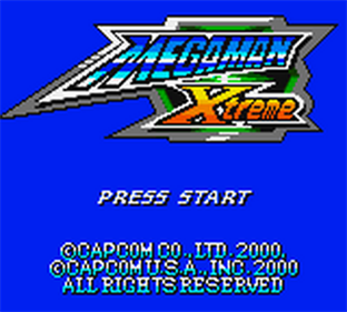 Mega Man Xtreme - Screenshot - Game Title Image