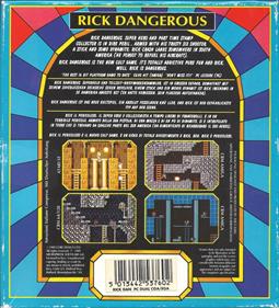 Rick Dangerous - Box - Back Image