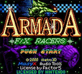 Armada F/X Racers - Screenshot - Game Title Image