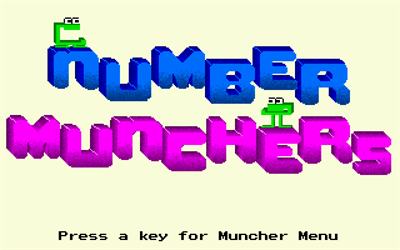 Number Munchers - Screenshot - Game Title Image