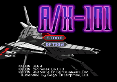 A/X-101 - Screenshot - Game Title Image