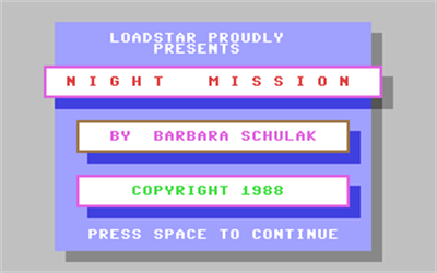 Night Mission - Screenshot - Game Title Image