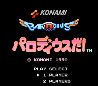 Parodius - Screenshot - Game Title Image