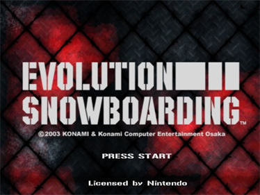 Evolution Snowboarding - Screenshot - Game Title Image