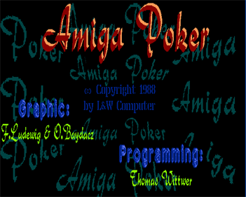 Amiga Poker - Screenshot - Game Title Image