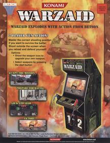 Warzaid - Advertisement Flyer - Back Image