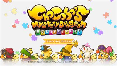 Chocobo's Mystery Dungeon EVERY BUDDY! - Screenshot - Game Title Image
