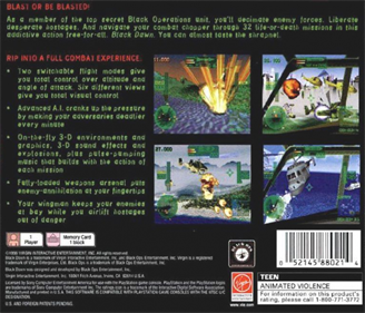 Black Dawn - Box - Back Image