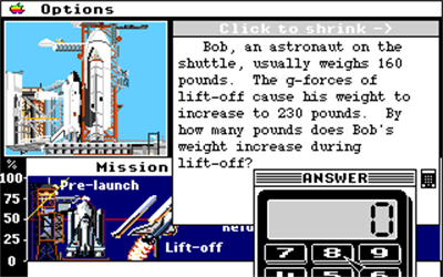Space Shuttle Word Problems - Screenshot - Gameplay Image