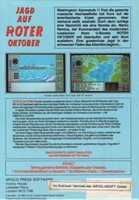 The Hunt for Red October (Book Version) - Box - Back Image