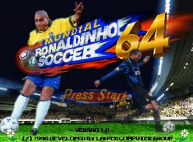 Ronaldinho Soccer 64 - Screenshot - Game Title Image
