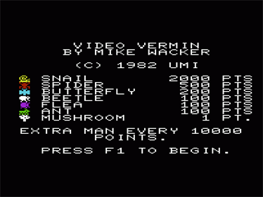 Video Vermin - Screenshot - Game Title Image