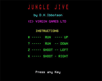 Jungle Jive - Screenshot - Game Title Image