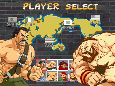 Final Fight Alpha: Shadaloo Invasion - Screenshot - Game Select Image