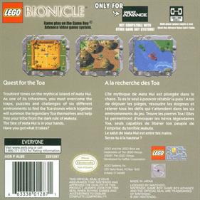 LEGO Bionicle - Box - Back Image