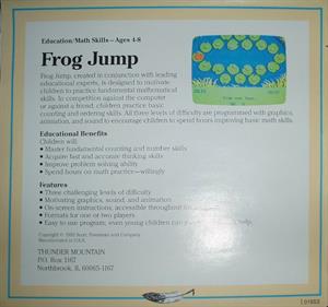 Frog Jump - Box - Back Image