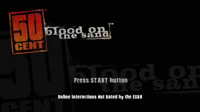 50 Cent: Blood on the Sand - Screenshot - Game Title Image