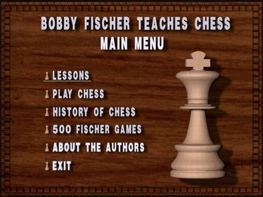 Bobby Fischer Teaches Chess - Screenshot - Game Select Image